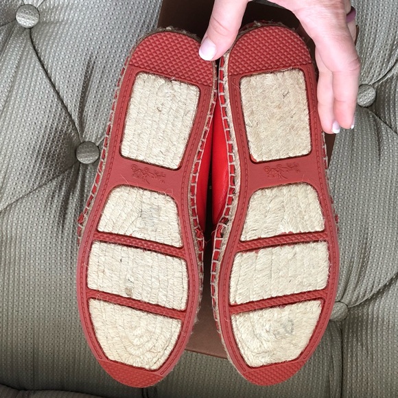 SOLD Coach Rhodelle loafer watermelon 7.5 NWB - Picture 8 of 12